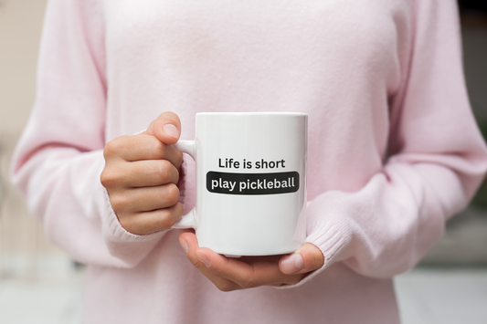 Life Is Short Play Pickleball 11 oz Coffee Mug